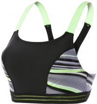 Speedo Reflect Wave Crop Top Black/Bright Zest/White Speedo Reflect Wave Crop Top Black/Bright Zest/White
