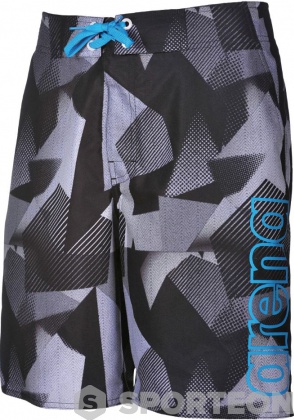 Arena Geometrical Long Bermuda Black/White