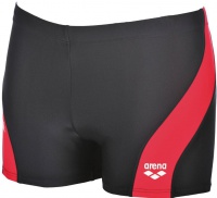 Arena Byor Short Black/Fluo Red/White