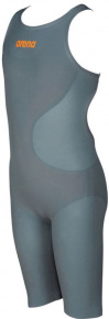 Arena Powerskin R-Evo One FBSLOB Junior Grey/Bright Orange