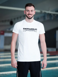 Swimaholic Life Is Cool In The Pool T-Shirt Men White