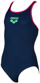 Arena Biglogo Swim Pro Back One Piece Junior Navy/Freak Rose