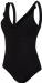 Speedo Ruffle 1 Piece Black