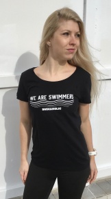 Swimaholic We Are Swimmers T-Shirt Women Black