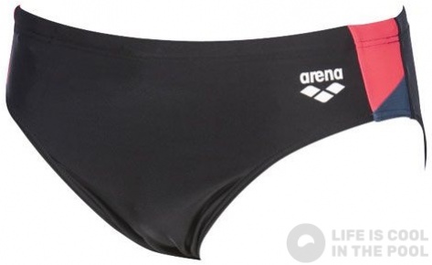 Arena Ren Brief Black/Fluo Red/Shark