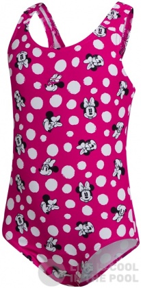 Speedo Minnie Mouse Digital Allover Swimsuit Infant Girl Electric Pink/Black