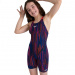 Speedo Fastskin Endurance+ Openback Kneeskin Girl Black/Dragonfire Orange/Punchy Pink/Blue Flame