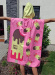 BornToSwim Ice Cream Poncho Pink/Yellow