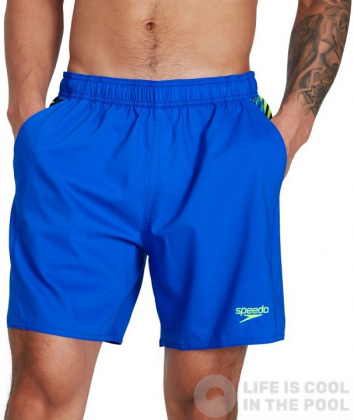 Speedo Sport Panel 16 Watershort Blue Flame/Bright Zest/Black