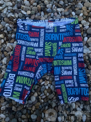 BornToSwim Logo Jammer Navy