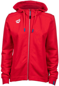 Arena Women Team Hooded Jacket Panel Red