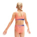 Speedo Contrast Band 2 Piece Girl Soft Coral/Miami Lilac