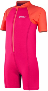Speedo LTS Neoprene Suit Infant Girls Cherry Pink/Coral Speedo LTS Neoprene Suit Infant Girls Cherry Pink/Coral