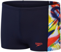 Speedo Digital Panel Aquashort Boy True Navy/Watermelon/Bitter Lime