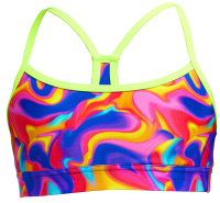 Funkita Summer Swirl Crop Top Girls Funkita Summer Swirl Crop Top Girls