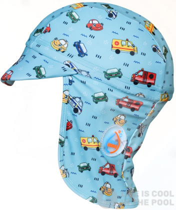 Gorro de playa infantil AquaKiddo Hat Cars