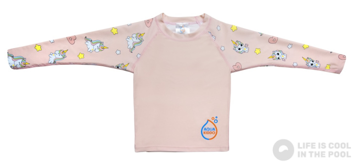 Camiseta playa UV infantil Aquakiddo UV Protection Shirt Unicorns
