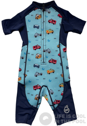 traje de neopreno para niños Aquakiddo Neoprene Wetsuit Cars