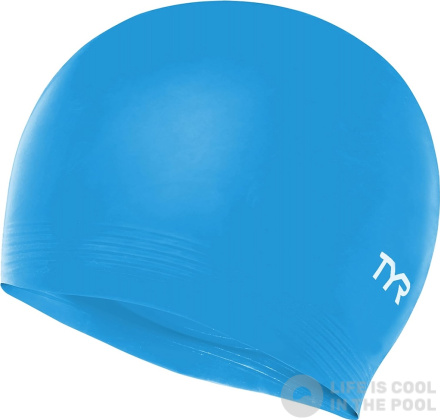 Tyr Latex Swim Cap Azul claro