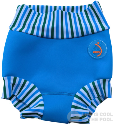 Trajes de baño infantiles para niños AquaKiddo Swim Nappy Neon Blue