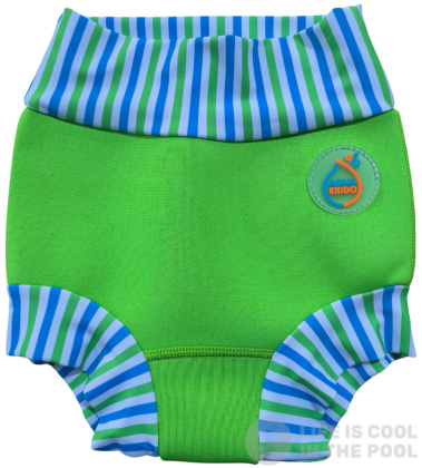 Trajes de baño infantiles para niños AquaKiddo Swim Nappy Neon Green