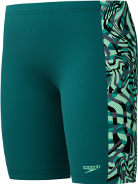 Speedo Digital Allover Panel Jammer Green