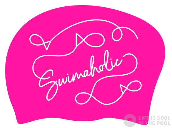 Gorra de baño para cabello largo Swimaholic Pink Flow Long Hair Cap