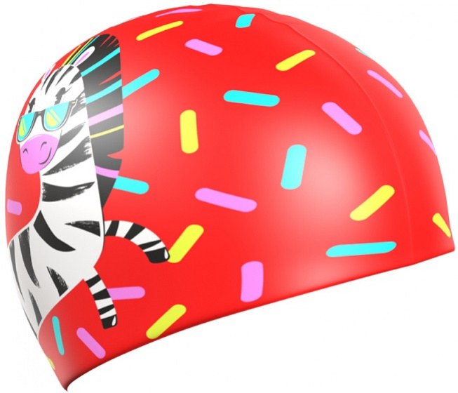 Mad Wave Zebra Swim Cap Junior