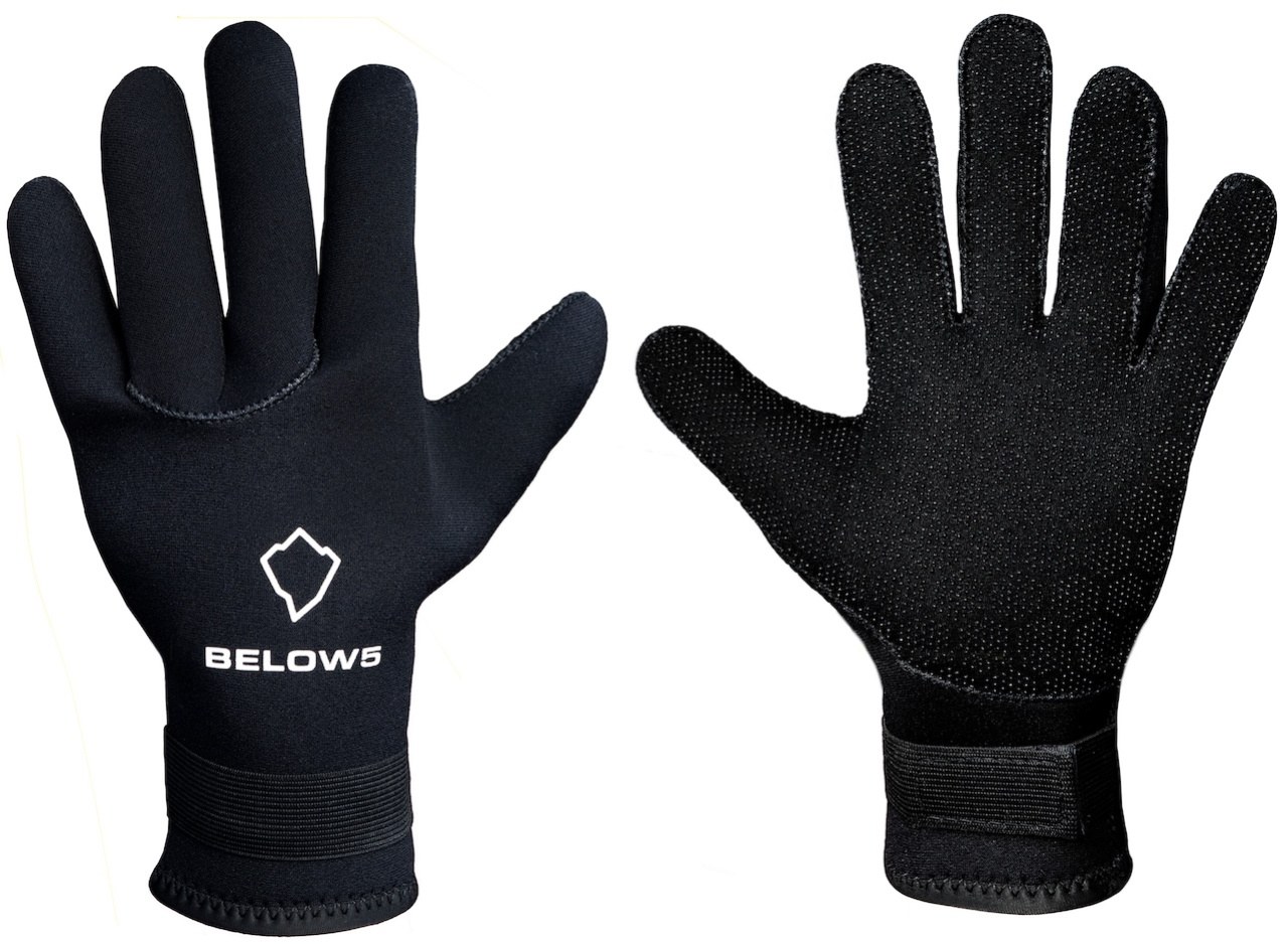 Guantes de neopreno Below5 Neoprene Gloves Black