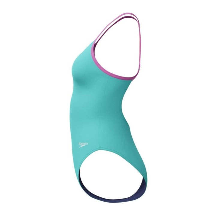 Speedo Solid Lane Line Back Arctic Glass